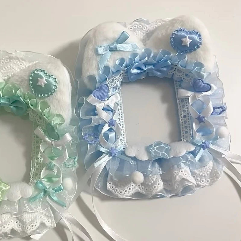 Kawaii Lace Bag Frame DIY Decoration Kit – Anime Card Holder Cover