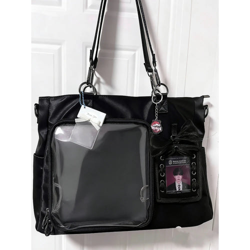 Large Capacity Transparent Window Tote Bag for Women