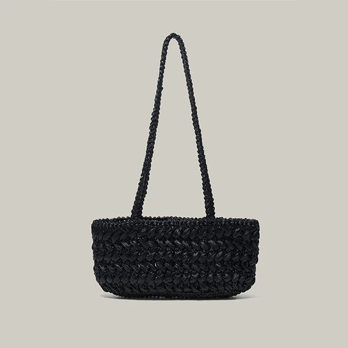 Woven Straw Shoulder Bag – Women's Raffia Underarm Handbag