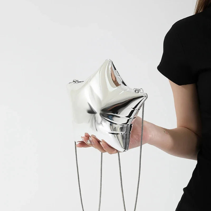 Star-Shaped Acrylic Mini Bag – Party Clutch Purse for Women