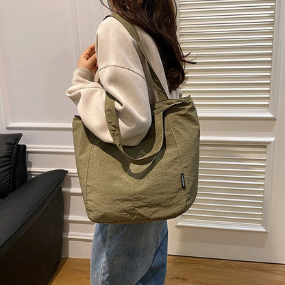 Casual Japanese Sle Nylon Waterproof Single Shoulder Underarm Bag Women Large Capaci Student