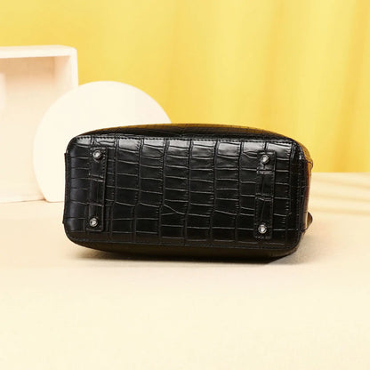 Luxury Alligator Genuine Leather Shoulder Bag for Women