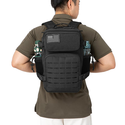 25L Tactical Backpack with Dual Cup Holders – MOLLE Hiking & Fitness Bag for Men & Women