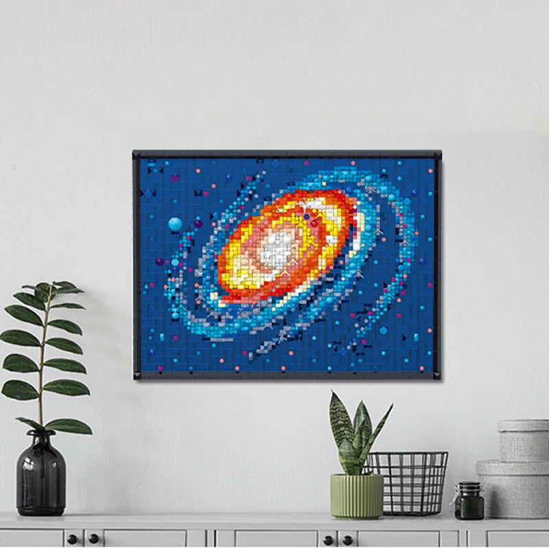 Milky Way Galaxy MOC Micro Blocks Painting Kit