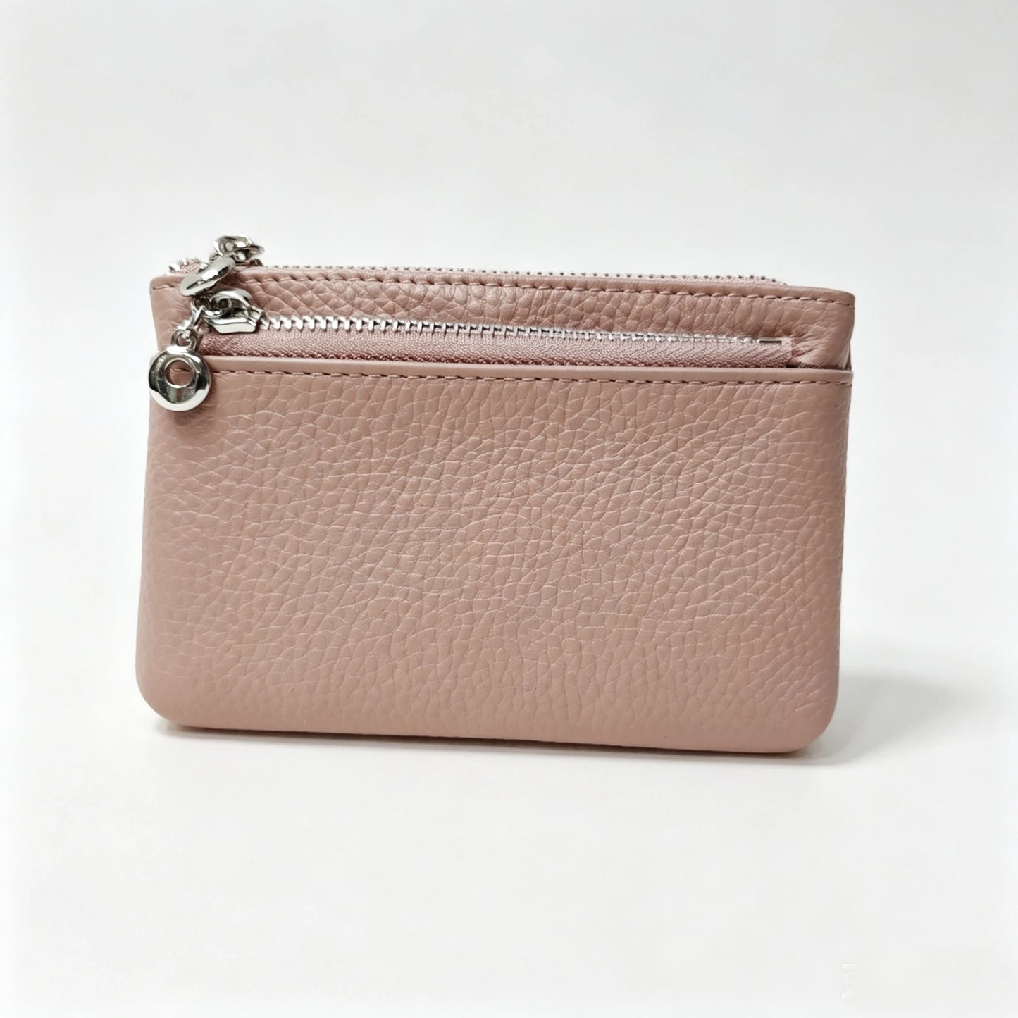 Genuine Leather Zipper Coin Purse for Women