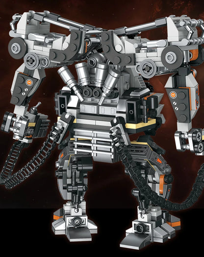 Sci-Fi Robot Mecha MOC Building Set – Action Bricks Toy