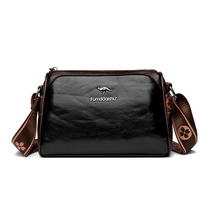 Soft Oil Leather Crossbody Bag for Women – Designer Shoulder Bag