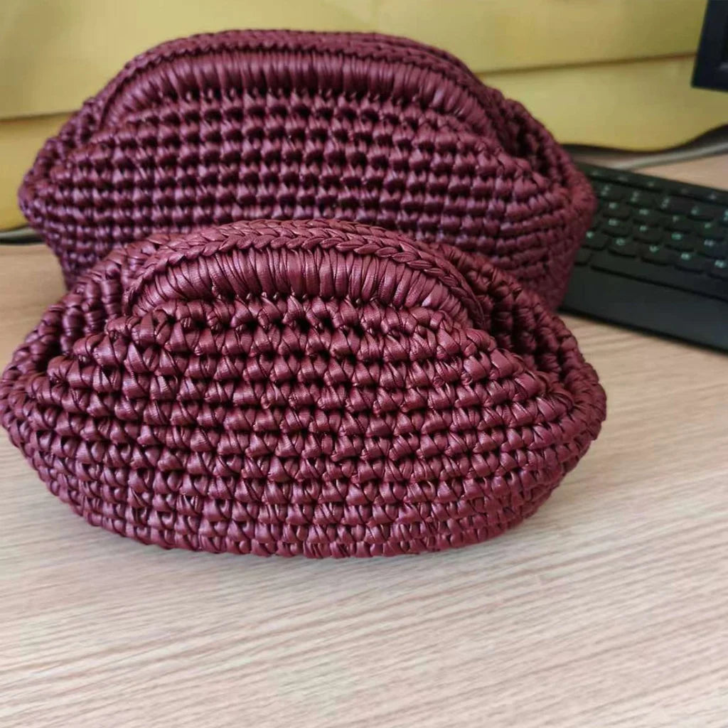 Handmade Crochet Clutch Bag – Woven Evening Purse