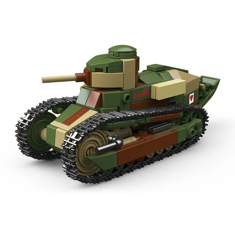 Renault FT WWI Tank Building Blocks Set – Military Brick Model