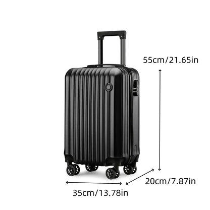 20-Inch Hardshell Trolley Suitcase with Combination Lock