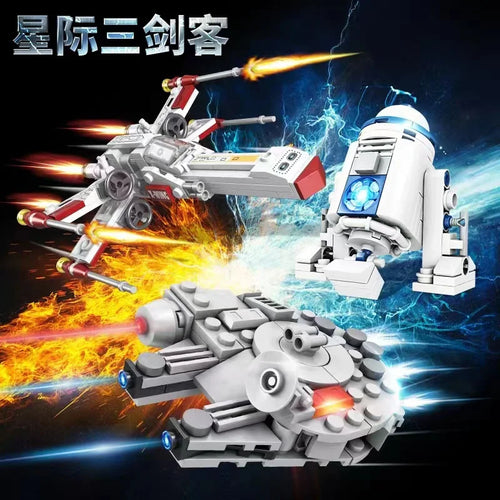 Space Warship Robot Building Blocks – Mini Fighter Model