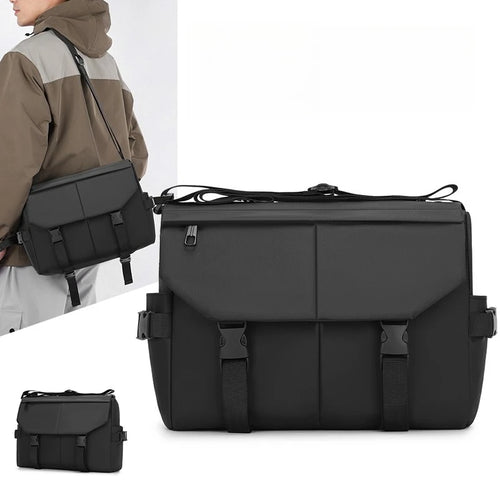 Men's Large Capacity Waterproof Crossbody Messenger Bag