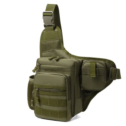 Tactical MOLLE Crossbody Chest Bag – Outdoor Hiking & Camping Sling Pack