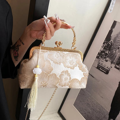 Chinese Style Embroidered Clutch Bag – Elegant Retro Evening Handbag