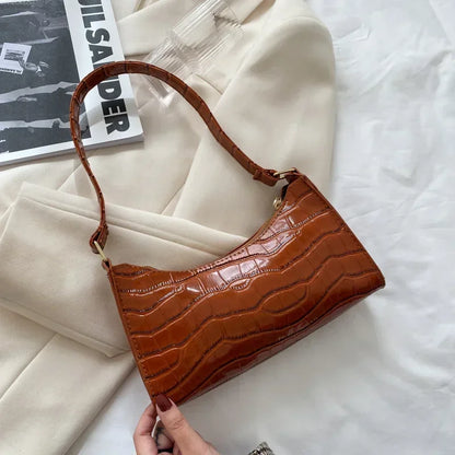 Exquisite Shopping Bag Retro Casual Women Totes Shoulder Bags Female Leather Solid Color Chain