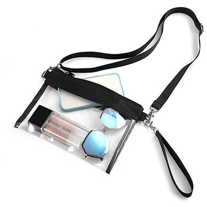 Clear PVC Crossbody Bag for Women – Transparent Shoulder Bag