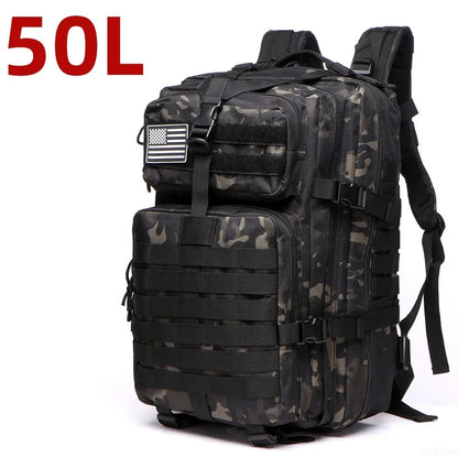 Tactical Backpack 25L/50L – Waterproof 1000D Nylon Outdoor Rucksack