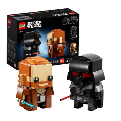 Obi-Wan Kenobi & Darth Vader BrickHeadz Set 40547