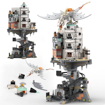 Wizard Tower MOC Building Blocks Set – 1056pcs Magic Dragon Bricks