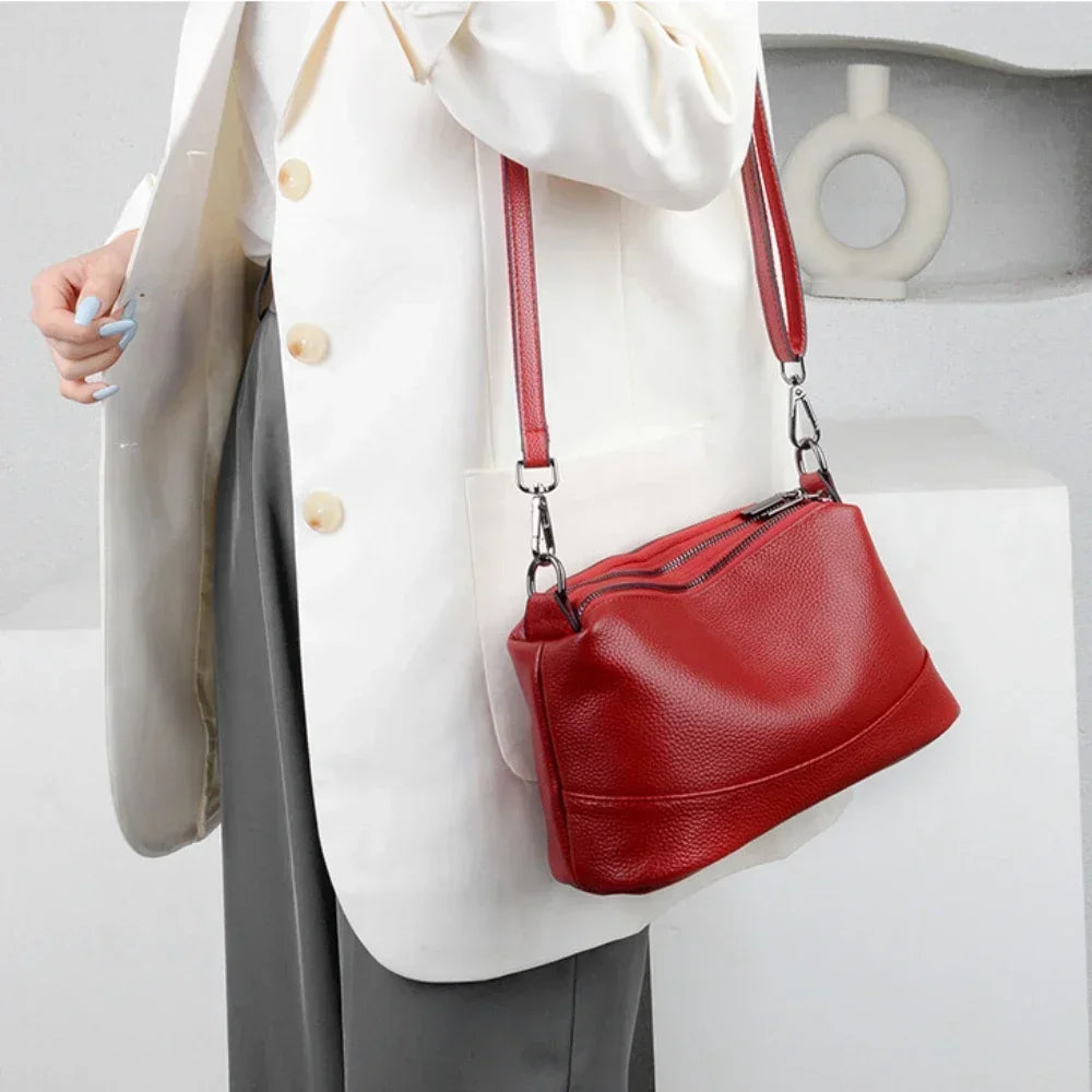 Genuine Leather Crossbody Bag for Women – Luxury Shoulder Purse