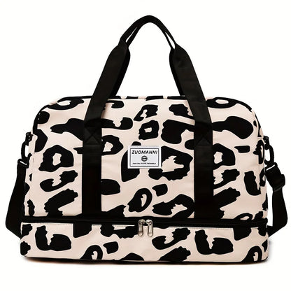Animal Print Duffle Bag – Large Capacity Gym & Travel Bag for Women