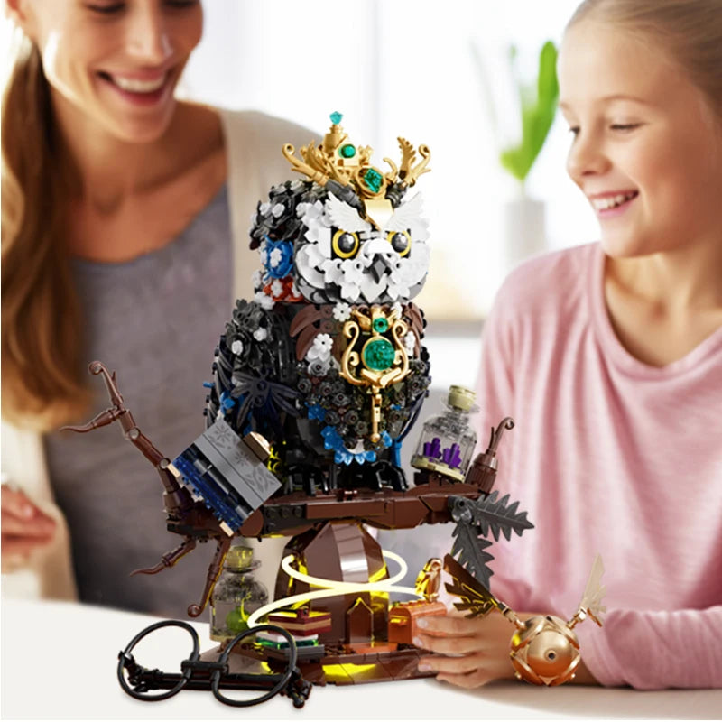 Magical Owl Building Blocks Set – 1288pcs MOC with LED Lights