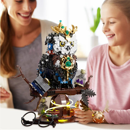 Magical Owl Building Blocks Set – 1288pcs MOC with LED Lights