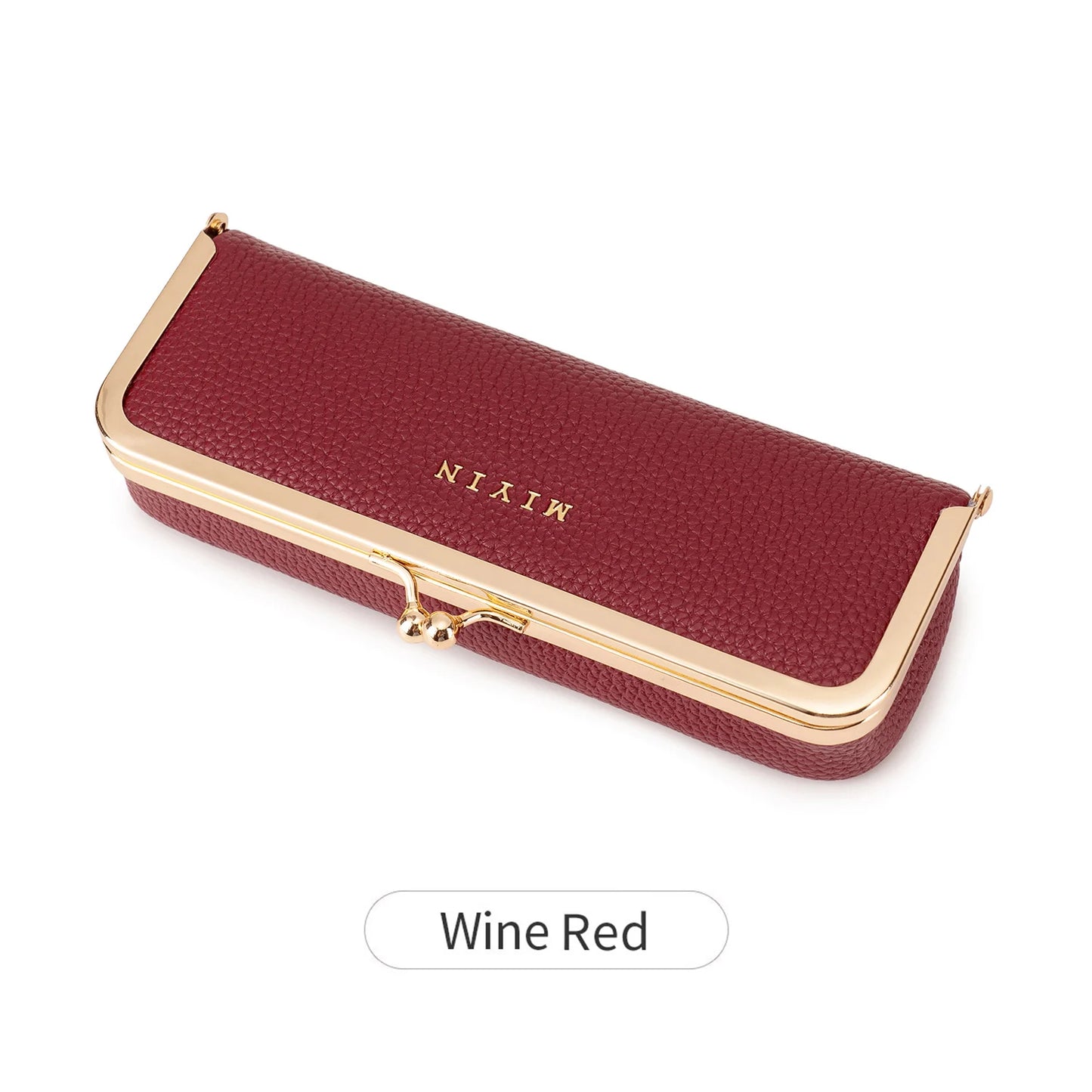 Women's Retro PU Leather Glasses Case Multi-Function Storage Box