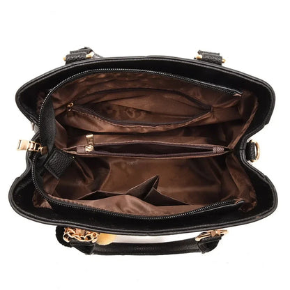 Leather Women's Tote Handbag – Vintage Luxury Shoulder Bag