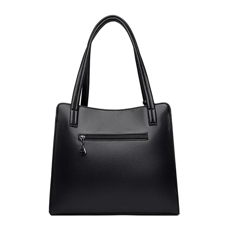 Leather Tote Shoulder Bag for Women – Large Crossbody Handbag
