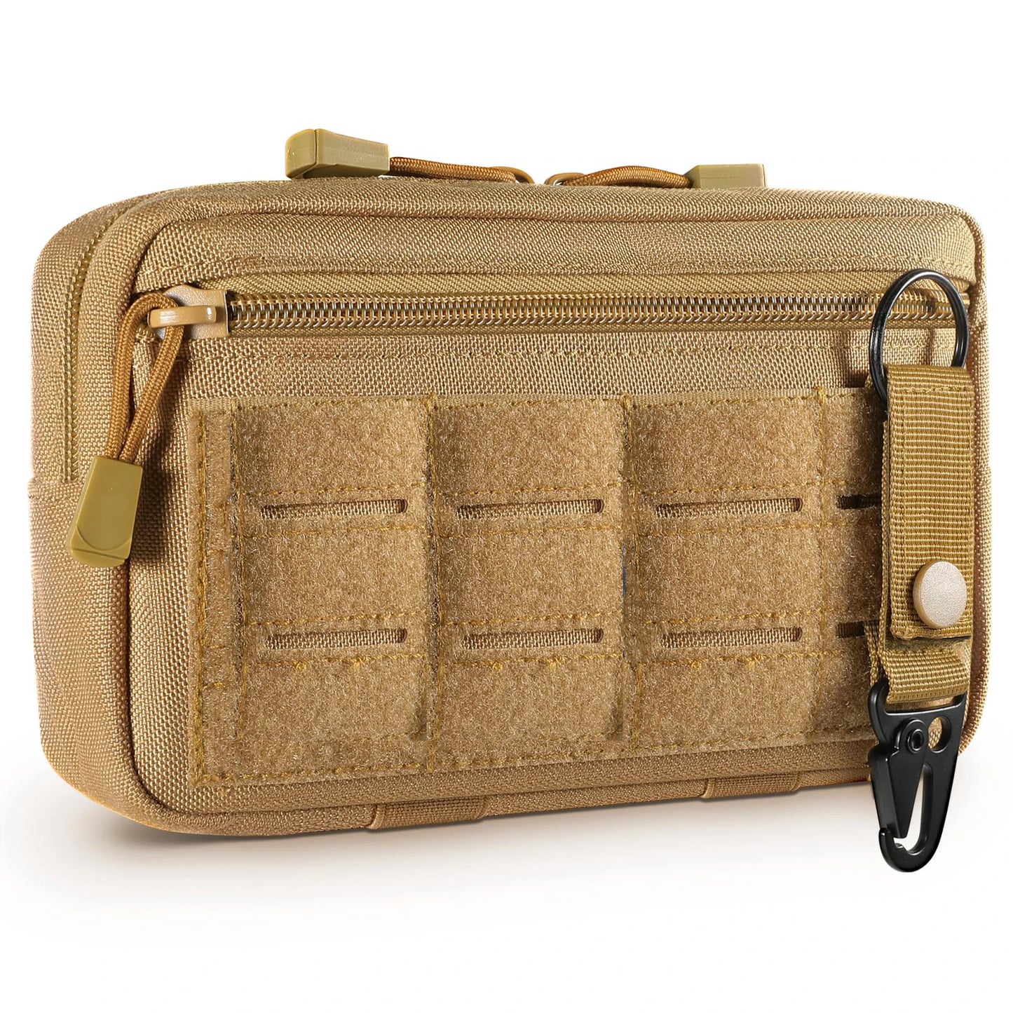 Tactical MOLLE Admin Pouch – Laser-Cut EDC Tool Bag with Flag Patch