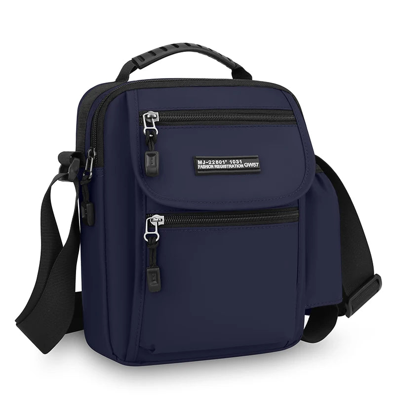 Men's Crossbody Shoulder Bag with Bottle Pocket