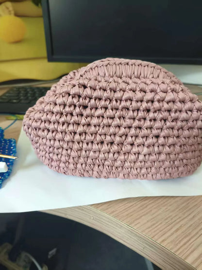 Handmade Crochet Clutch Bag – Woven Evening Purse