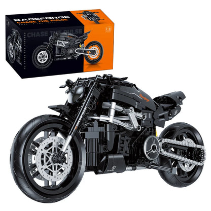 Motorcycle Building Blocks Set 1:8 Scale MOC Model – 538 Pcs