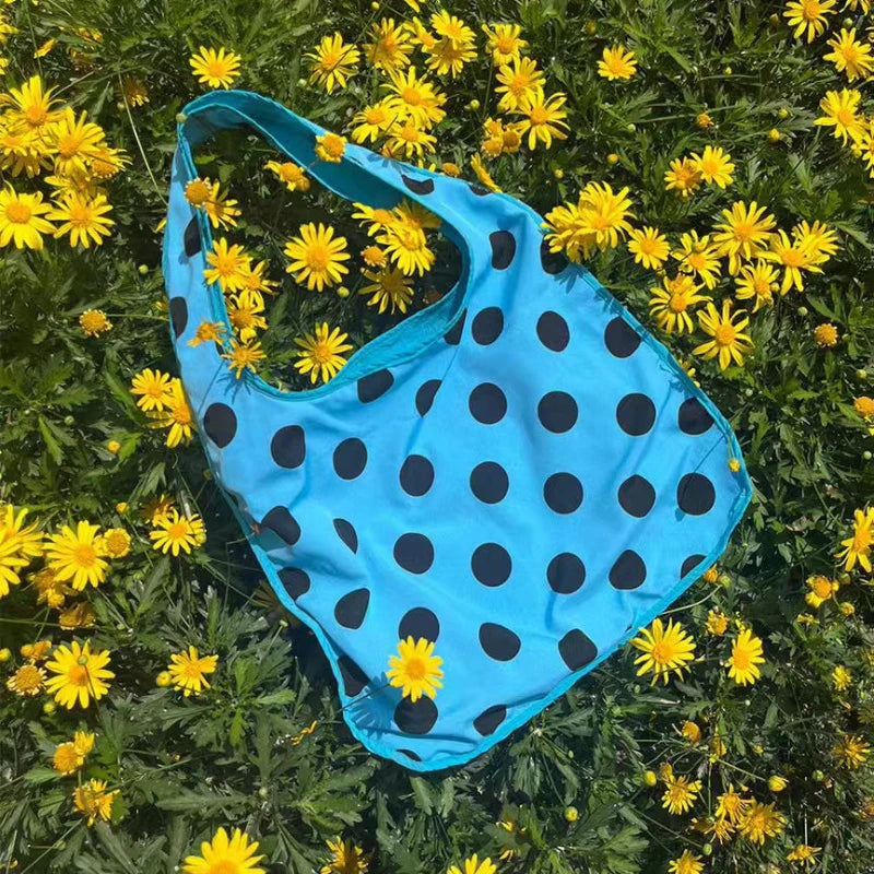 Polka Dot Large Shoulder Bag for Women – Multi-Way Carry