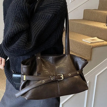 Cross-Border Large-Capacity Retro Bag Women S Autumn Winter Versatile Casual Shoulder Messenger
