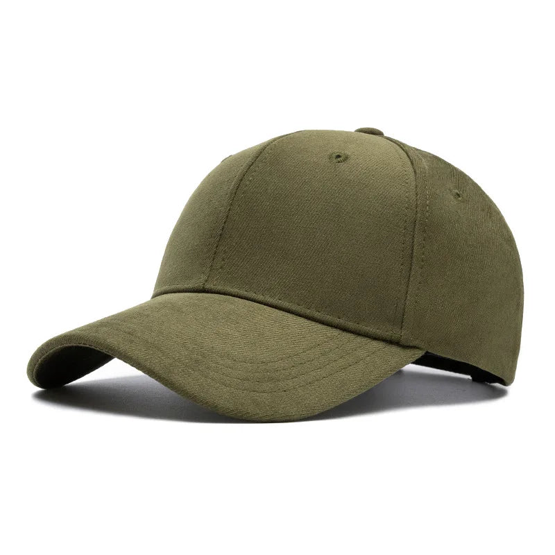 Suede Baseball Cap Unisex Adjustable Snapback Dad Hat