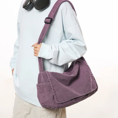 Men's Large Capacity Messenger Bag – Casual Shoulder Bag