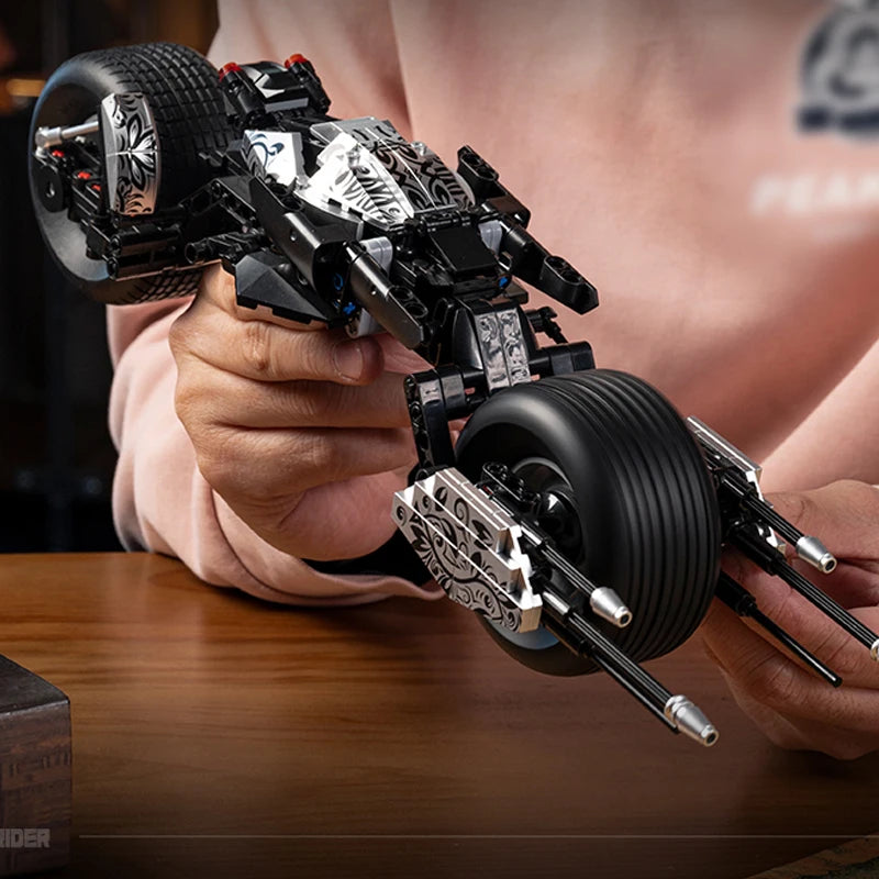 Dark Knight Motorcycle MOC Building Blocks Set