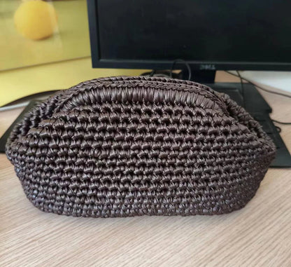 Handmade Crochet Clutch Bag – Woven Evening Purse