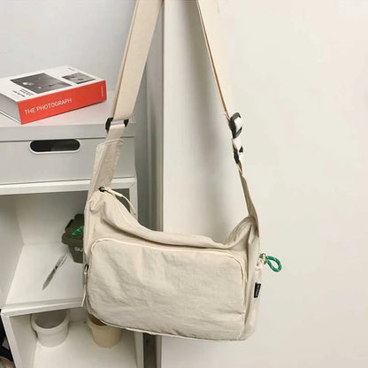 Large Capacity Nylon Crossbody Bag for Gym & Travel
