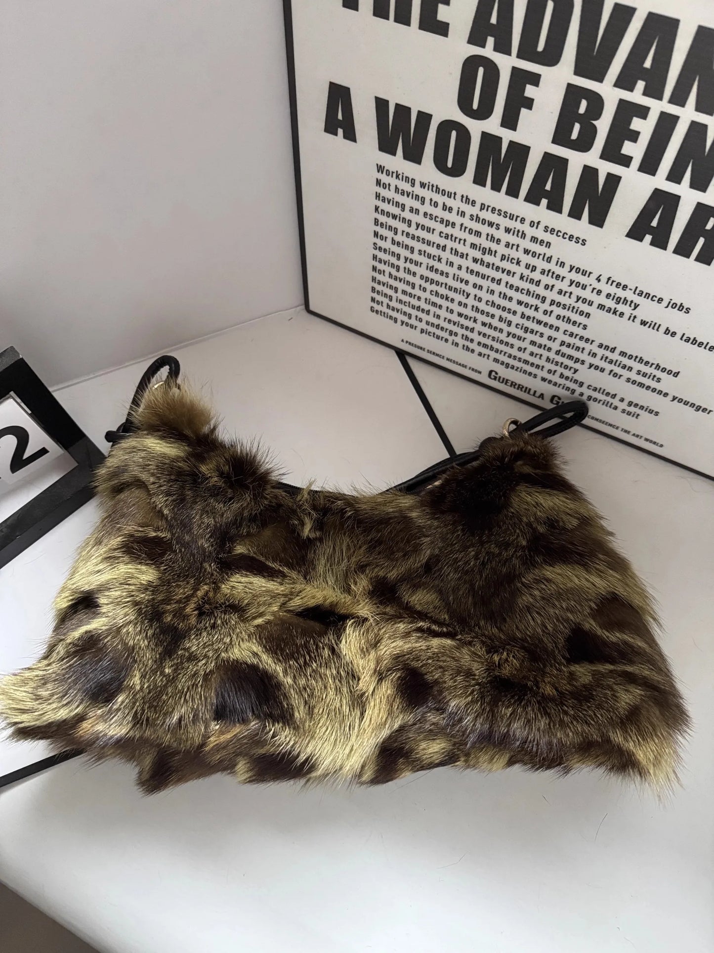 Luxury Europe America Women Real Fox Fur Bag Messenger Chain Shoulder Ladies Tote Handbag Crossbody