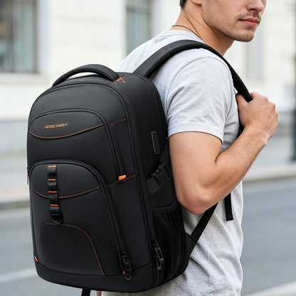 Large Capacity Travel Backpack for Men – Water-Repellent 17.3" Laptop Bag