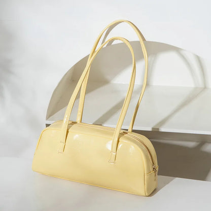 Women's Shoulder Bag – Sleek Top Handle Purse with Zipper Closure