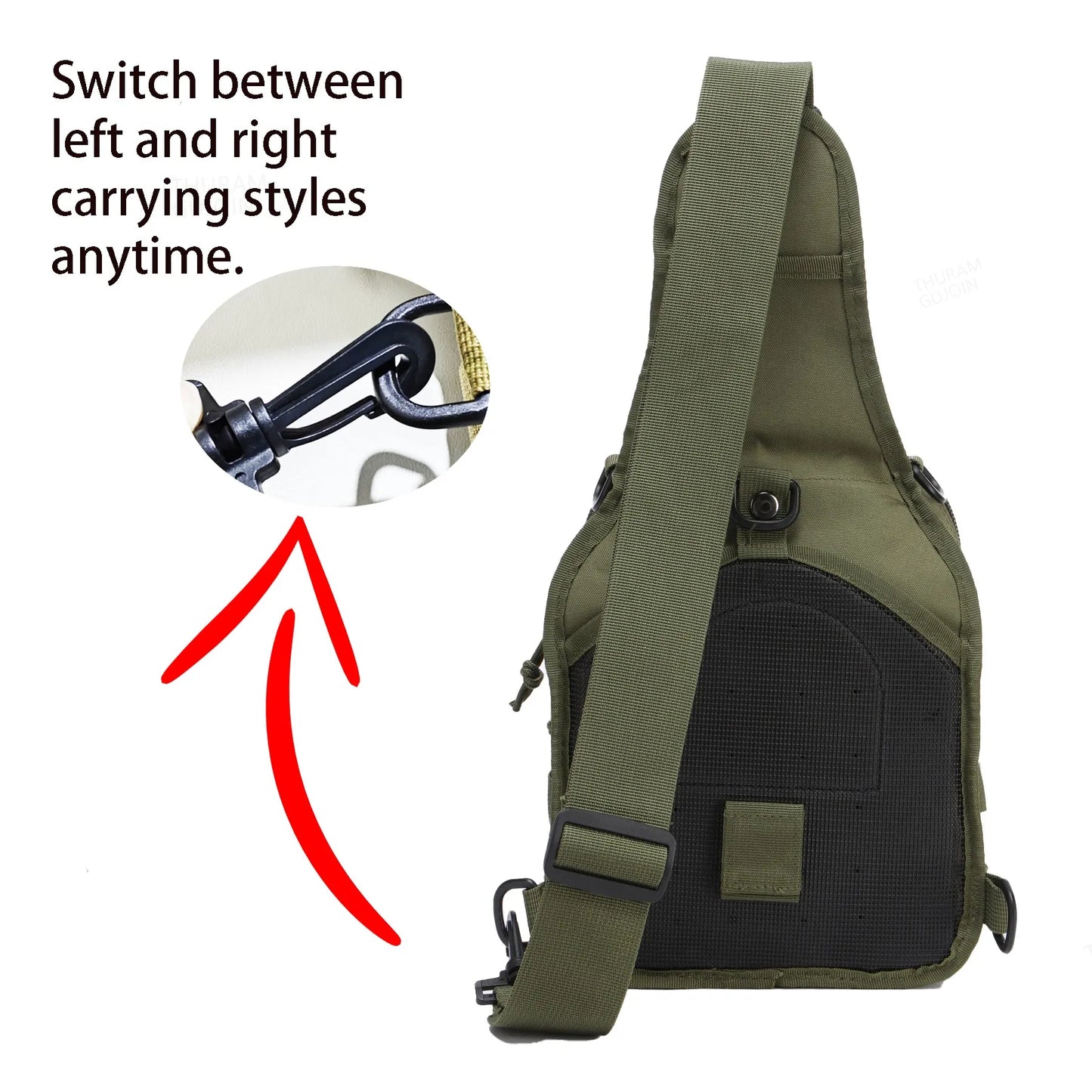 Tactical Sling Bag – Outdoor MOLLE Shoulder Pack for EDC