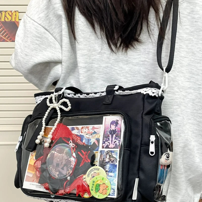 Transparent Ita Bag – Kawaii Crossbody Shoulder Tote