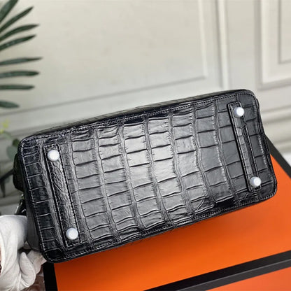 Genuine Crocodile Leather Handbag – Large Capacity Luxury Tote