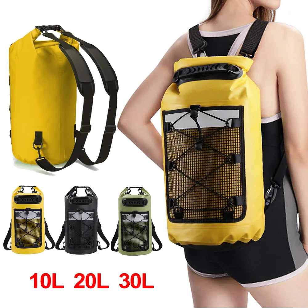 Waterproof Dry Bag Backpack PVC 10L 20L 30L 40L Kayak Trekking