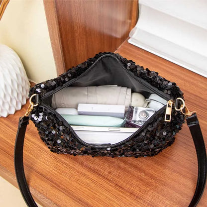 Sequin Shoulder Bag Women's Sparkling Handbag