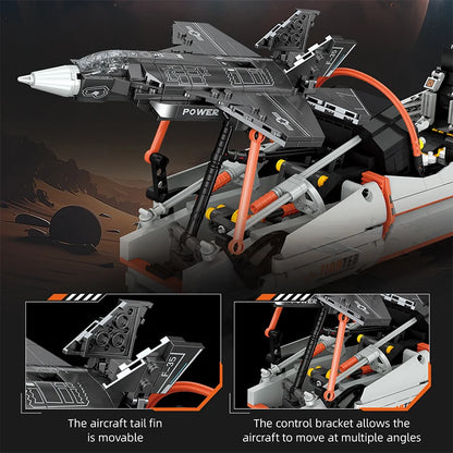 F-35 Fighter Jet Flight Simulator Building Blocks MOC 941pcs
